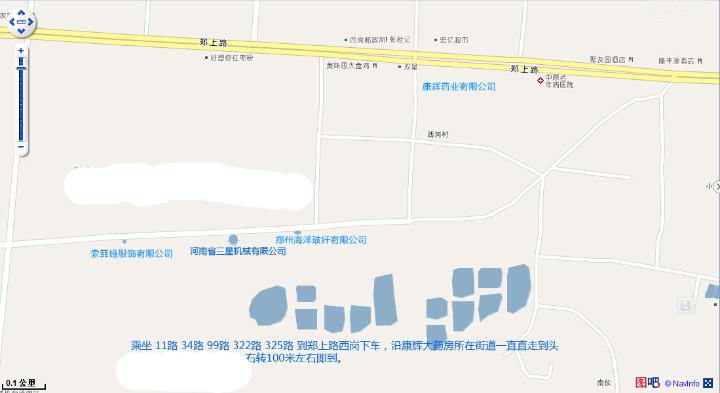 郑上二路最新交通导览图
