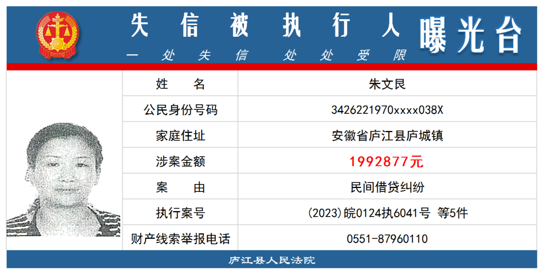 达旗失信人员最新公布名单